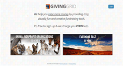 Desktop Screenshot of givinggrid.com